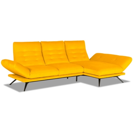 Corner side - Rights, Vero Fabrics M0 -15% in basket - Le Velvet 521, colour - shades of yellow