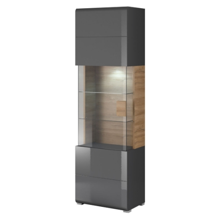 Helvetia Kolorystyka - Antracyt Połysk/Dąb Grandson