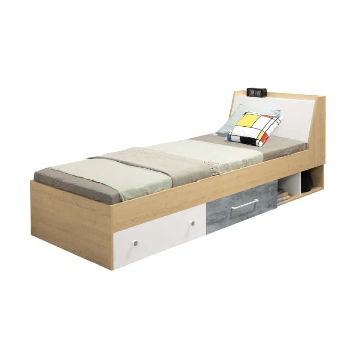 Łóżko Step ST12 wersja prawa 120x200 Meblar Łóżko Step ST12 wersja prawa 120x200 Meblar