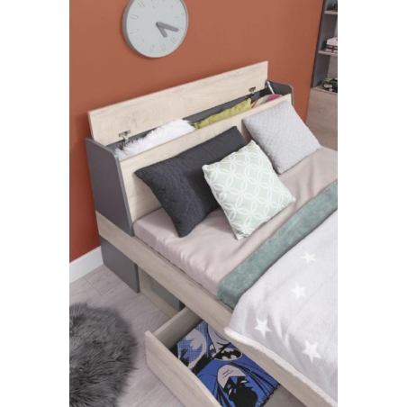 Łóżko Delta DL14 90x200 strona lewa Meblar