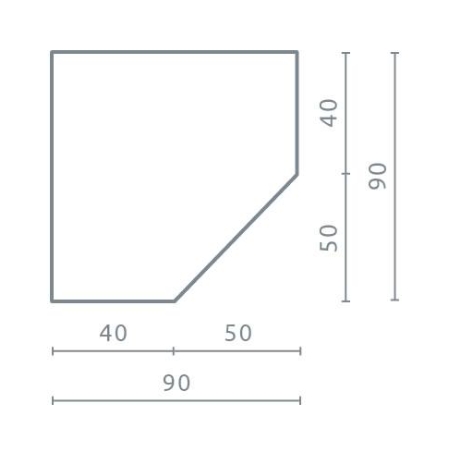 Meblar Planet PL2 Right-Side Corner Wardrobe