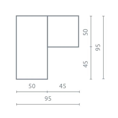 Meblar Mobi MO1 Wardrobe - Left-Side Configuration