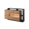 Laski Meble Alva Black / Oak Craft Gold Sideboard