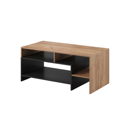 Laski Meble Alva Black/Oak Coffee Table