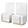 Laski Meble Arco x2 Bedside Tables with LED Lighting