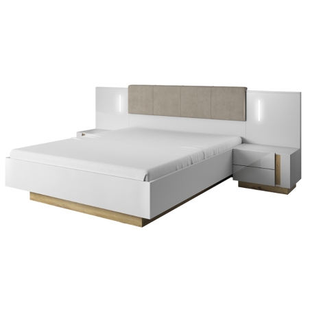 Laski Meble Arco x2 Bedside Tables with LED Lighting