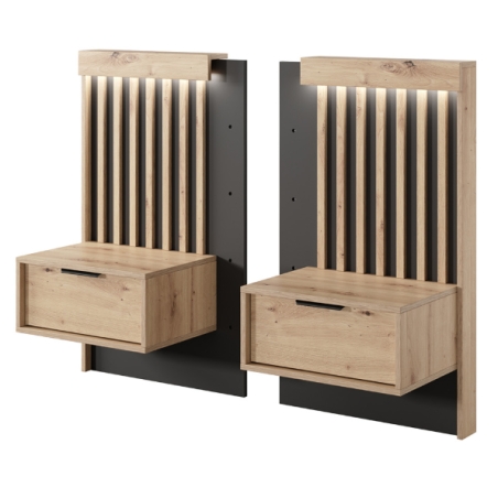 Laski Meble Tally Bedside Tables Set
