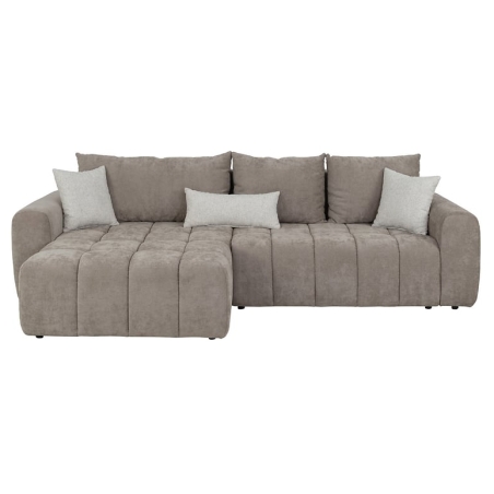 Black Red White Chill Me Left-Hand Facing Corner Sofa brown