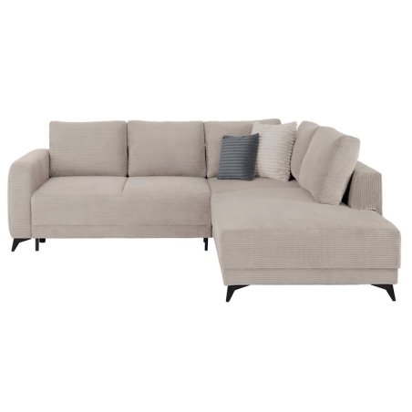 Martinez Right Hand Corner Sofa Black Red White beige