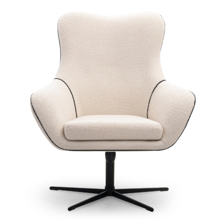 Laski Meble Elis Swivel Armchair light beige