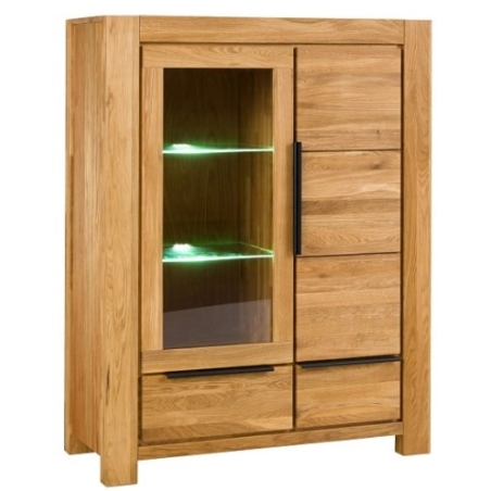 Meble Hugon – Nena Solid Beech Display Cabinet 2D3S