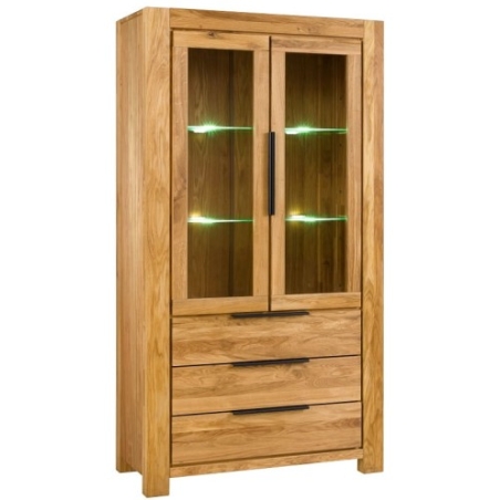 Meble Hugon – Nena Oak Display Cabinet 2D3S