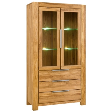 Meble Hugon – Nena Oak Display Cabinet 2D3S