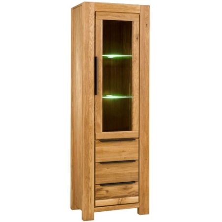 Meble Hugon – Nena Oak Display Cabinet 1D3S