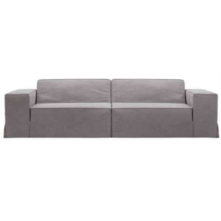 Micadoni Jodie 3-Seater Sofa with Removable Covers grey