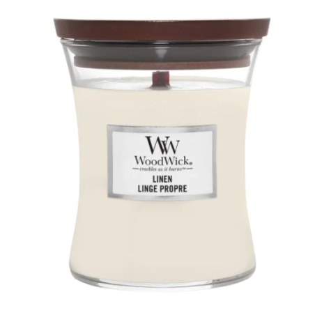 WoodWick Linen Medium Candle 275 g