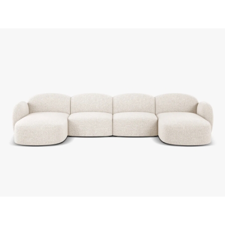 Blair chenille Micadoni 6-seater panoramic sofa bed