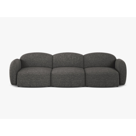 colour - Dark grey, Tkanina Szenil Blair - Ciemny Szary