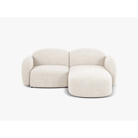 Corner side - Rights, colour - shades of beige, Tkanina Szenil Blair - Jasny Beżowy