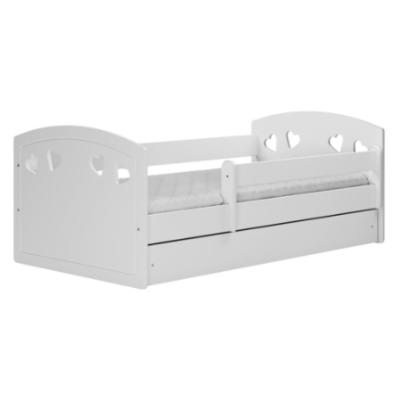 Łóżko dziecięce z szufladą Julia 140x80 Kocot Kids białe