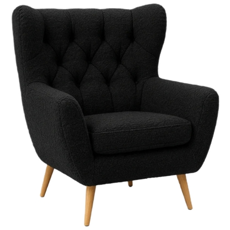 Voss Black Armchair Fast Delivery