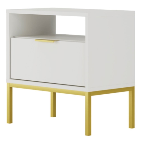 Kocot Meble Austin - Biały/Złoty