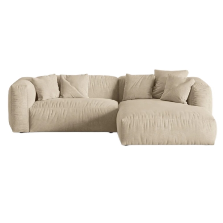 Narożnik 2-osobowy Martina Micadoni strona prawa odcienie beżu