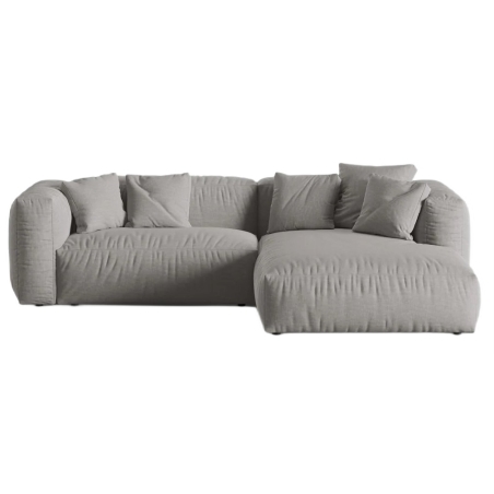 Narożnik 2-osobowy Martina Micadoni strona prawa odcienie szarości