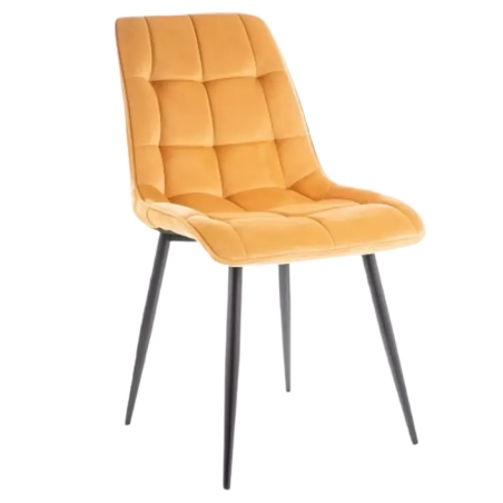 Chic Velvet curry Bluvel 68 Signal chair