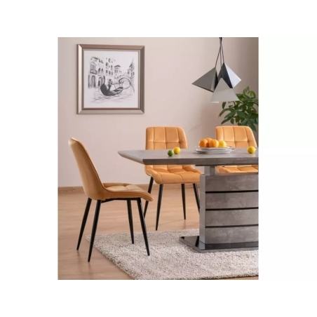 Chic Velvet curry Bluvel 68 Signal chair