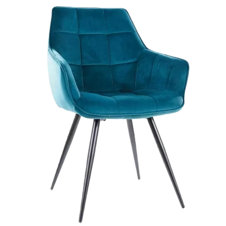 Lilia Velvet Turquoise chair Signal