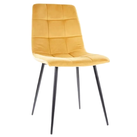 Mila Velvet curry Bluvel 68 chair Signal