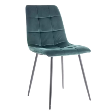 Mila Velvet green Bluvel chair 78 Signal