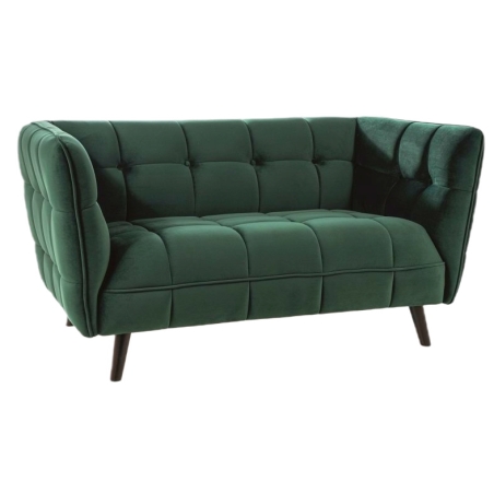 Sofa Castello 2 Velvet green Bluvel 78 / Wenge Signal