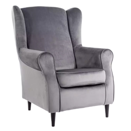 Baron Velvet Grey Bluvel 14 armchair Signal