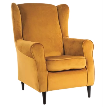 Baron Velvet Curry Bluvel 68 armchair Signal