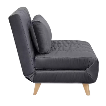 Billy Velvet armchair Grey Tap.139 Signal
