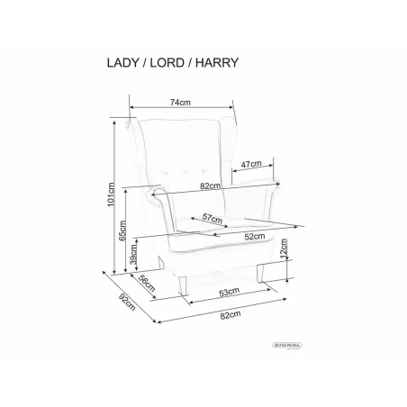 Fotel Harry Velvet Szary Bluvel 14 Signal