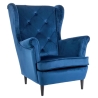 Fotel Lady Velvet Granatowy Bluvel 86 Signal