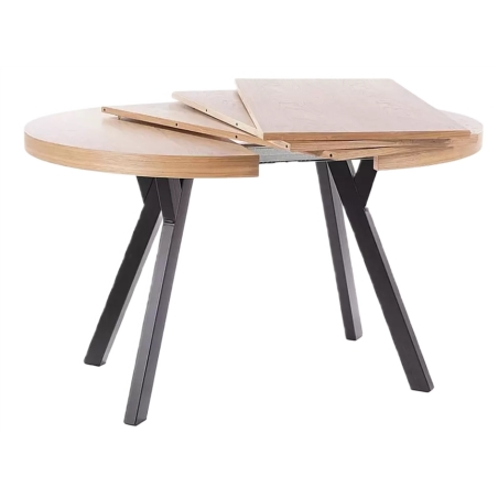 Domingo table natural oak veneer/black (100-250) Signal
