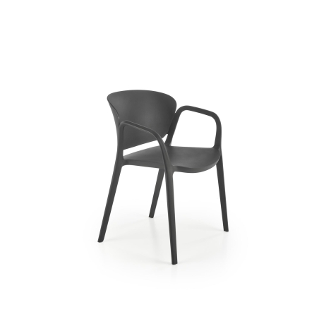 Krzesło K491 plastik czarny