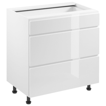 Base cabinet D80S3 with three drawers Aspen Gala Meble