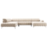 Padova III U-Shaped Corner Sofa - Puszman light beige