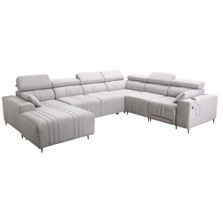 Fabrio VIII MIX U-Shaped Corner Sofa with Relax Function – Brattex