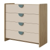 Komoda 4SZ Lexi 10 dąb cremona / macadamia /morski