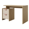 Biurko Lexi 12 L/P dąb cremona / macadamia /pudrowy róż