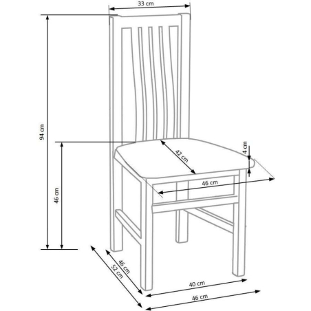 Paul chair oak sonoma inari 23 Halmar