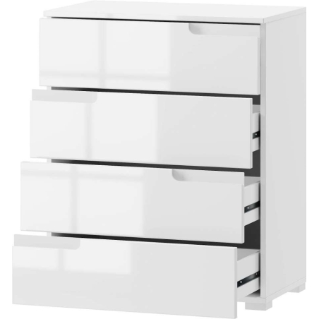 Chest of drawers Selene white gloss Type 04 Szynaka Meble