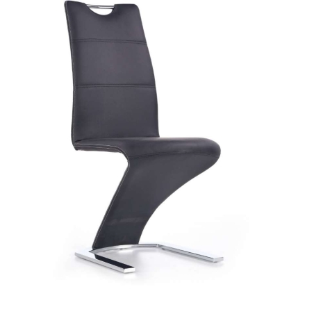 K291 black zigzag designer chair Halmar