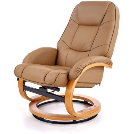 Matador beige reclining armchair with massage and heating function Halmar